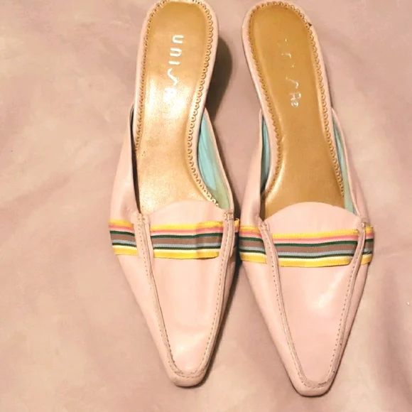 Unisa Shoes Unisa Pink Mandy Mulesshoes Sz Poshmark